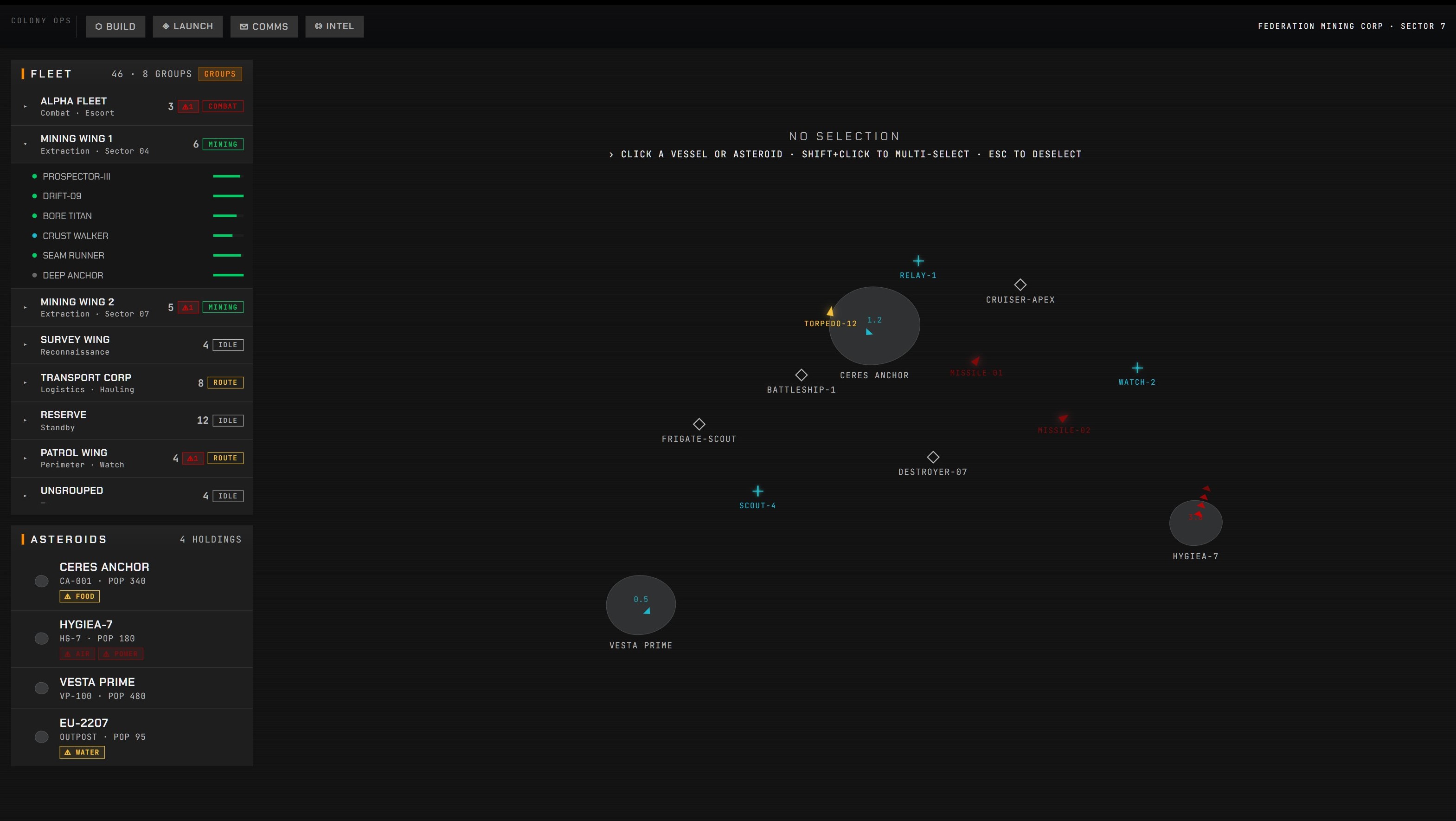 Fleet and Holdings Management Mockup